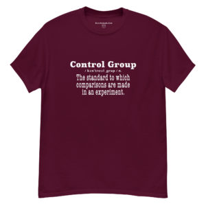 Control Group Definition White Print T-Shirt