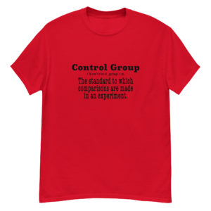 Control Group Definition Black Print T-Shirt